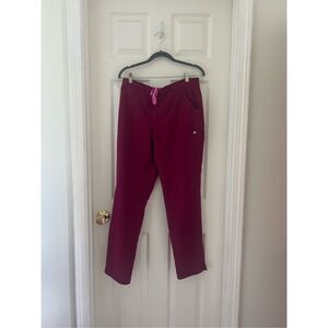 Figs High Waisted Yola Skinny Scrub Pants size M women’s Magenta